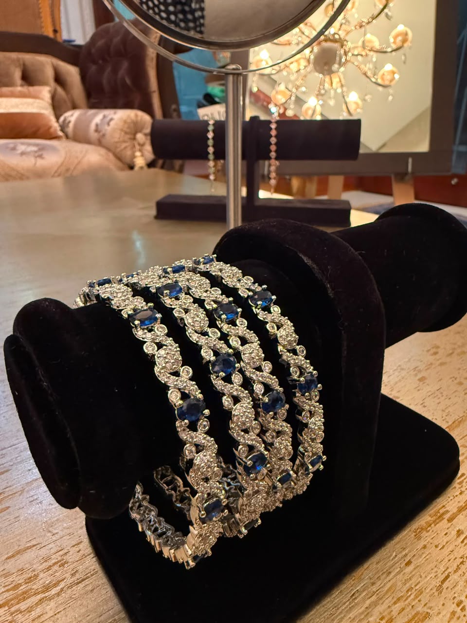 Imperial American Diamond Bangles Set