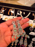 Art Deco Emerald Statement Dangles
