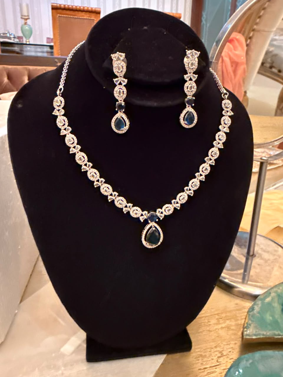 Timeless Pearl & Diamond Drop Set